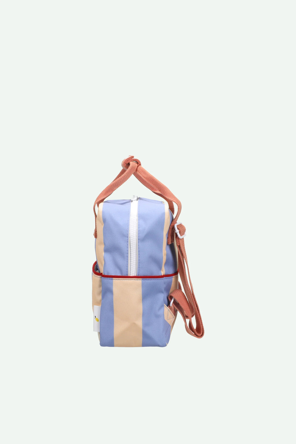 Sticky Lemon Backpack Small | Stripes | Cloud Blue + Twiggy Beige