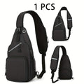Crossbody Bag for Women & Men, Large Capacity Single Shoulder Bag with Zipper, Lightweight Multi-Pocket Design, Casual Sling Bag for Travel, Hiking, Work & Daily Use – Multiple Colors Available