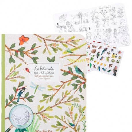 Moulin Roty Botanist Coloring Book & Stickers
