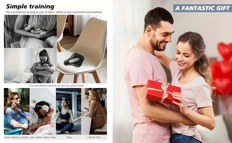 Pelvic Floor Muscle Trainer Electric Massage Cushion – Wireless Vibrating Exercise Pad for Men & Women, 6 Modes Home Gym Kegel Strengthening & Relaxation Fitness Device, Great Gift Idea