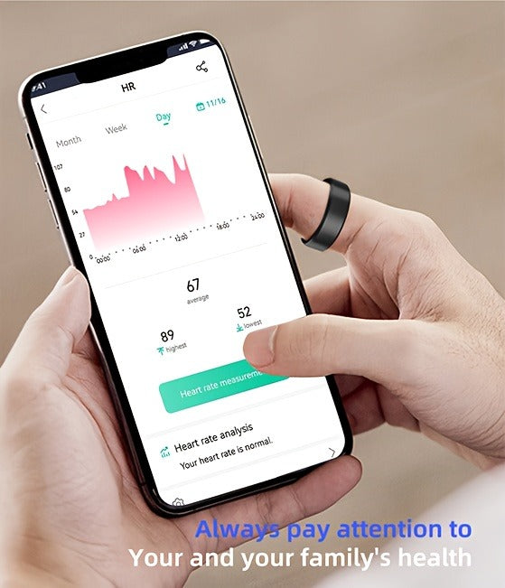 Smart Ring Fitness Tracker – IP68 Waterproof Health Monitor