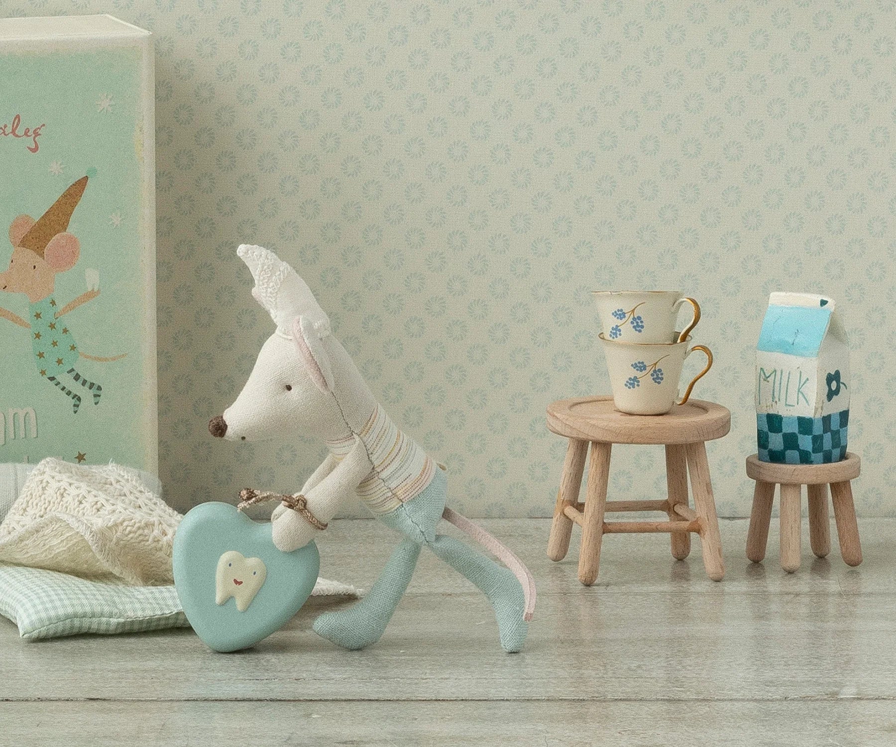 Maileg Table & Stool, Mouse Size
