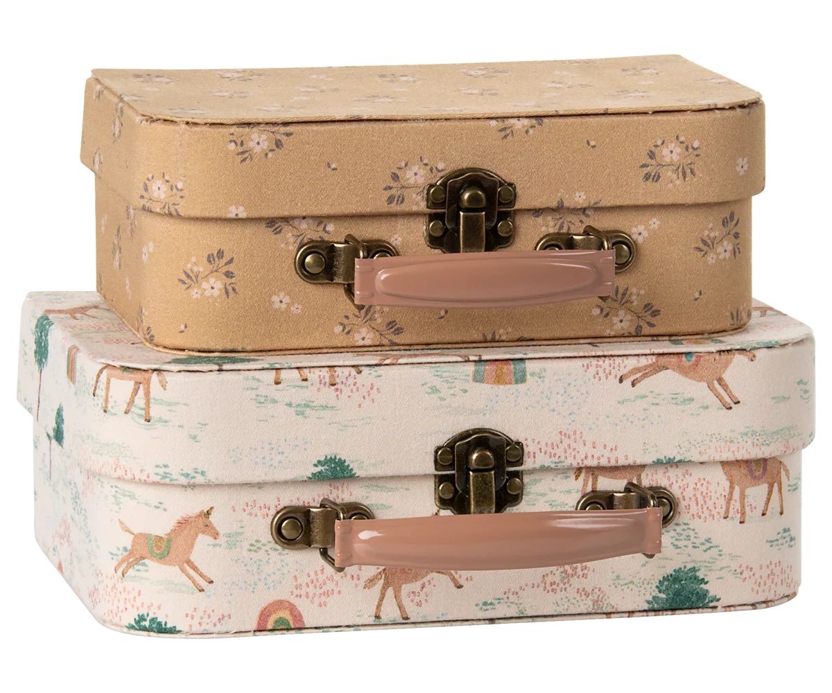 Maileg Suitcases, 2-Pieces - Unicorn