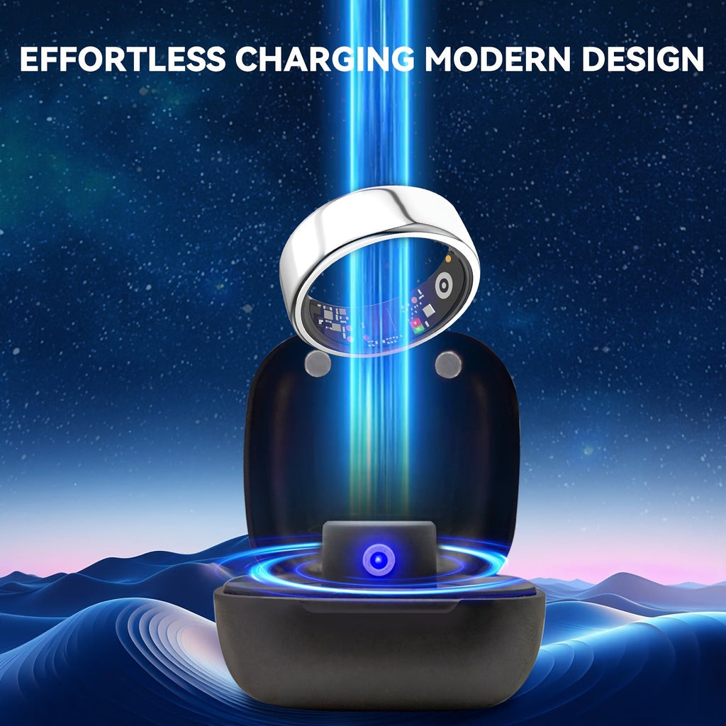 Smart Ring Health Monitor – Step Counter, Sleep Tracker, Heart Rate & Fitness Tracker Ring for Men | Multiple Sizes & Colors
