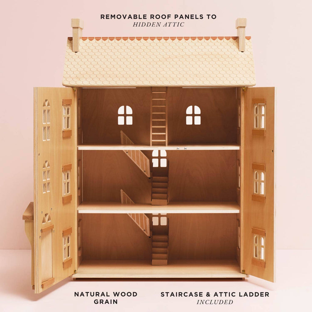 Le Toy Van The Grand Natural Wood Doll House