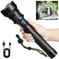 4000 Lumen Tactical Flashlight – USB Aluminum LED Torch