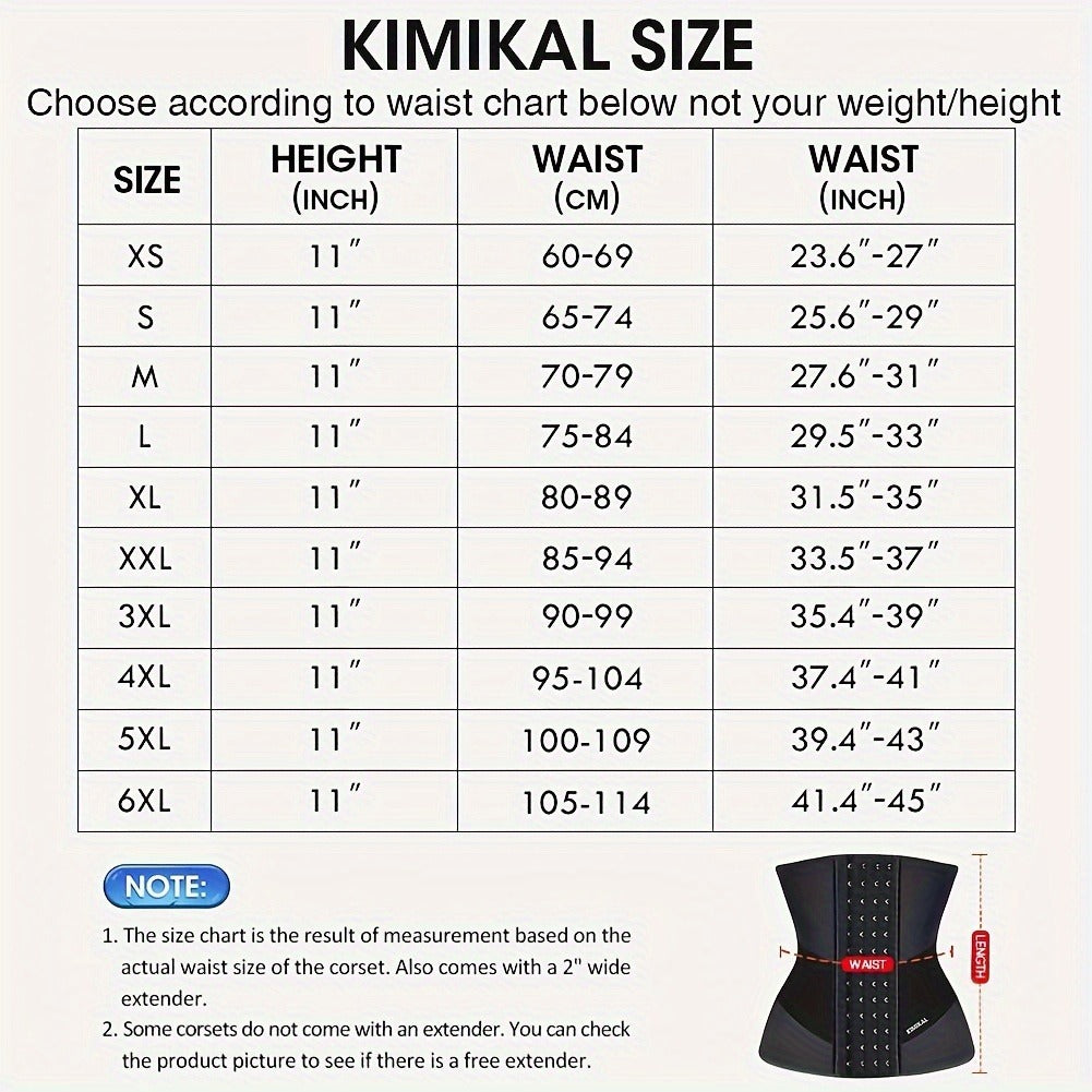 Women's Waist Trainer Latex Corset – Sports Girdle Shapewear for Tummy Control & Body Shaping, Workout Waist Cincher for Women, XS to 6XL Plus Size Available, Firm Compression Slimming Belt