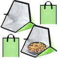 Solar Oven Portable Solar Cooker 2 Pack, Foldable Sun-Powered Camp Stove No Fuel Required, Lightweight Outdoor Cookware for Camping Emergency Food Reheating