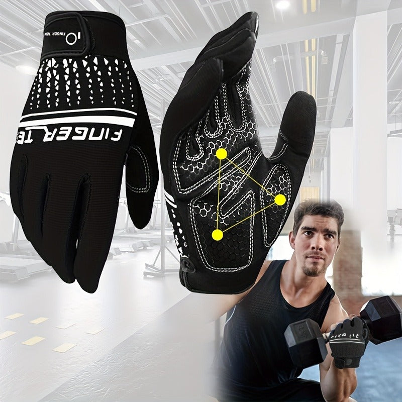 Workout Gloves Full Finger Touchscreen Gel Padded Anti-Slip for Men Women Gym Weight Lifting Cycling Fitness Driving Exercise Training Gloves S-XL