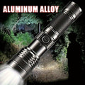 Survival Flashlight with Fire Starter - 3000 Lumen Rechargeable Aluminum Torch, Fresnel Lens Igniter, Zoomable LED, 18650 Battery for Wilderness Camping, Fishing & Emergency