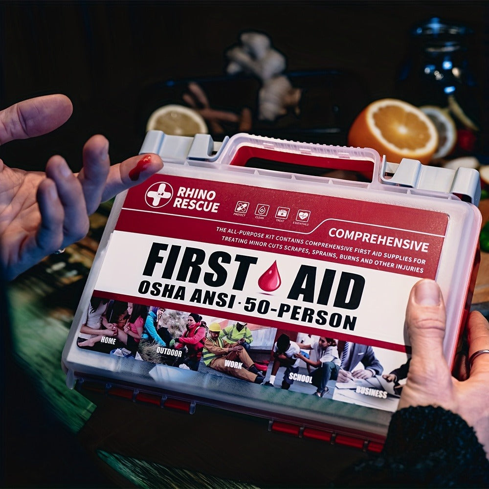266 Piece First Aid Kit All-Purpose – Home, Office, Car, Travel & Camping Emergency Supplies, FSA HSA Eligible, Comprehensive Trauma Kit for School, Outdoor & Workplace Safety