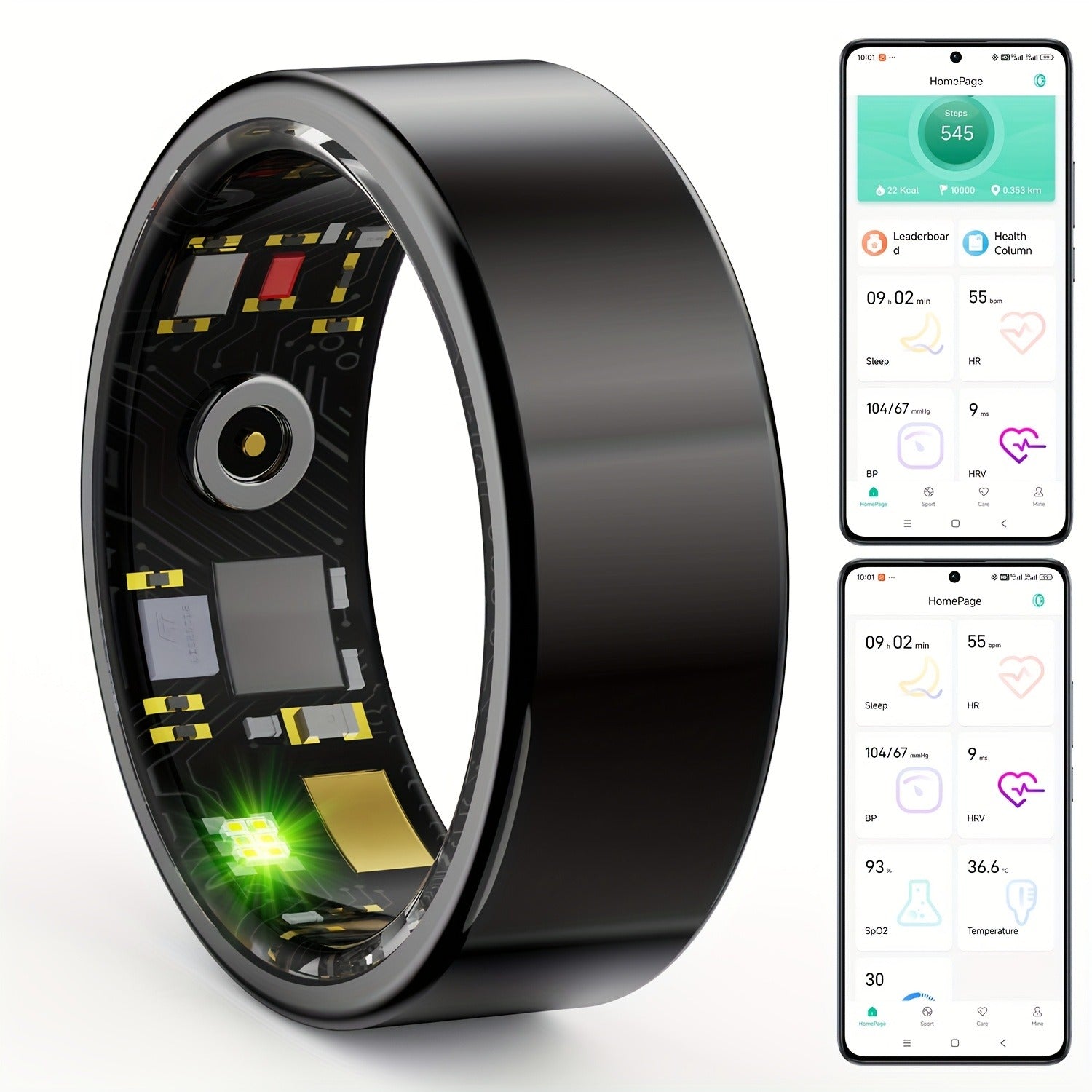 Smart Ring Fitness Tracker – IP68 Waterproof Health Monitor