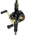 Carbon Fiber Fly Fishing Rod and Reel Combo Set 165cm Aluminum Alloy Reel EVA Grip Left Right Hand Fly Fishing Kit Black Gold Beginner Outdoor Fishing Gift