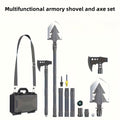 Hand-Forged Camping Axe & Shovel Set Portable Outdoor Tool Kit for Chopping Firewood Hiking Backpacking Gardening Backyard Survival Activities