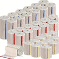48pcs Elastic Compression Bandage Wrap Set – 2", 3" & 4" Reusable Self-Closure Stretch Bandage Rolls for Sports, Sprains, Swelling & Injury Recovery, Washable & Breathable Athletic Wrap