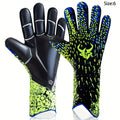 Soccer Goalkeeper Gloves with 4mm Grip Palm - Ventilated Goalie Gloves for Youth & Adults, Flexible Finger Protection, Sizes 6-10, Black Green, Red Green, Blue Pink