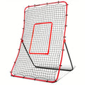Baseball Pitchback Net Rebounder Angle Adjustable Pitch Trainer for Grounder and Fly Ball Practice Baseball Softball Pitching Throwing Fielding Rebound Net for Players Aged 13 and Up Solo Training Aid