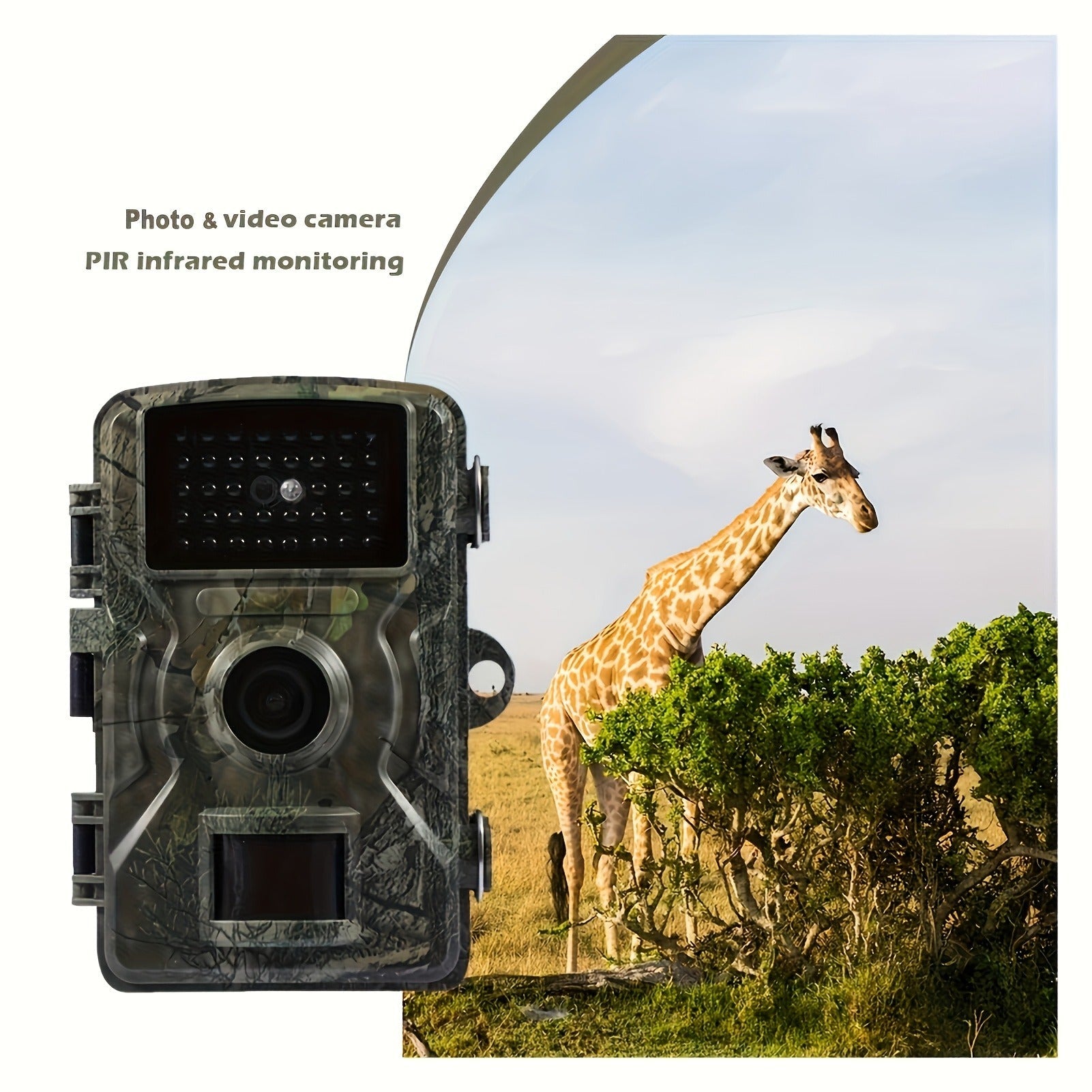 Trail Camera 48MP Night Vision Wildlife Camera, 1296P HD, 120° Wide Angle, 0.2s Fast Trigger, IP66 Waterproof, Motion Activated, IR Night Vision Up to 33ft, Game Camera for Hunting & Outdoor Surveillance