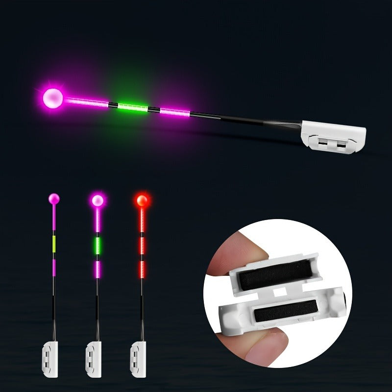 Fishing Bite Indicator Pole Tip Lights 5PCS – Gravity Sensing Color-Change Hook Alert, High-Visibility LED Night Fishing Indicators for Sea Fishing, Raft Fishing & Platform Fishing (Battery Not Included)