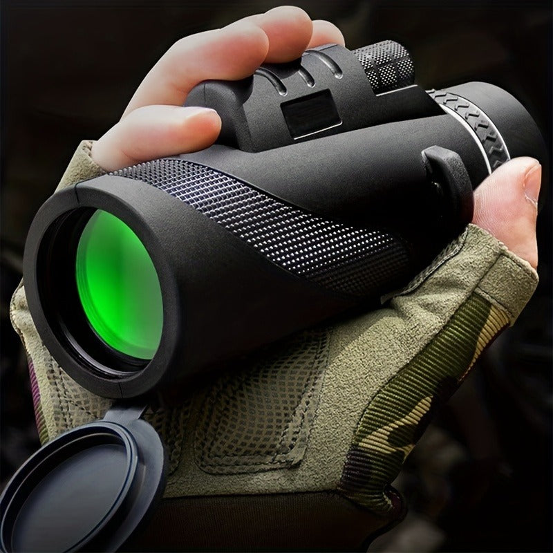 High Power Monocular Telescope with Smartphone Adapter and Tripod, BAK4 Prism HD Monocular for Bird Watching Wildlife Viewing Hiking Camping, Waterproof Compact Scope for Adults and Kids