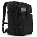 Hunting Rucksack Tactical Hiking Backpack Durable Polyester Multifunctional Camping Backpack with Utility Pocket Zipper Chest Adjustment Straps for 3 Day Trekking Outdoor Sports Hunting Black Green Khaki