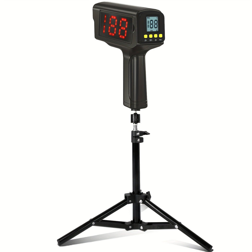 Baseball Radar Gun – LED & LCD Display, Handheld or Tripod Mount