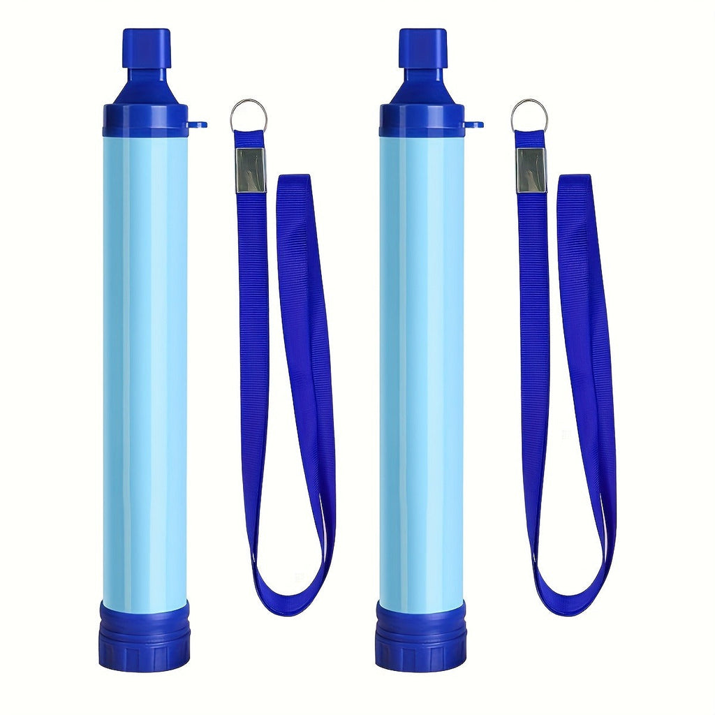 Portable Water Filter Straw for Outdoor Survival – Lightweight ABS Filtration Bottle for Hiking, Camping, Trekking & Emergency Use, Filters Springs, Streams, Lakes & Tap Water – 2 or 4 Pack