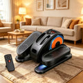 Under Desk Elliptical Machine Fully Assembled Quiet Portable Seated Pedal Exerciser with Remote Control 12 Adjustable Speeds for Home Office Workout Low Impact Leg Exercise Equipment