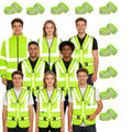 LED Reflective Running Vest – 360° USB Rechargeable Set