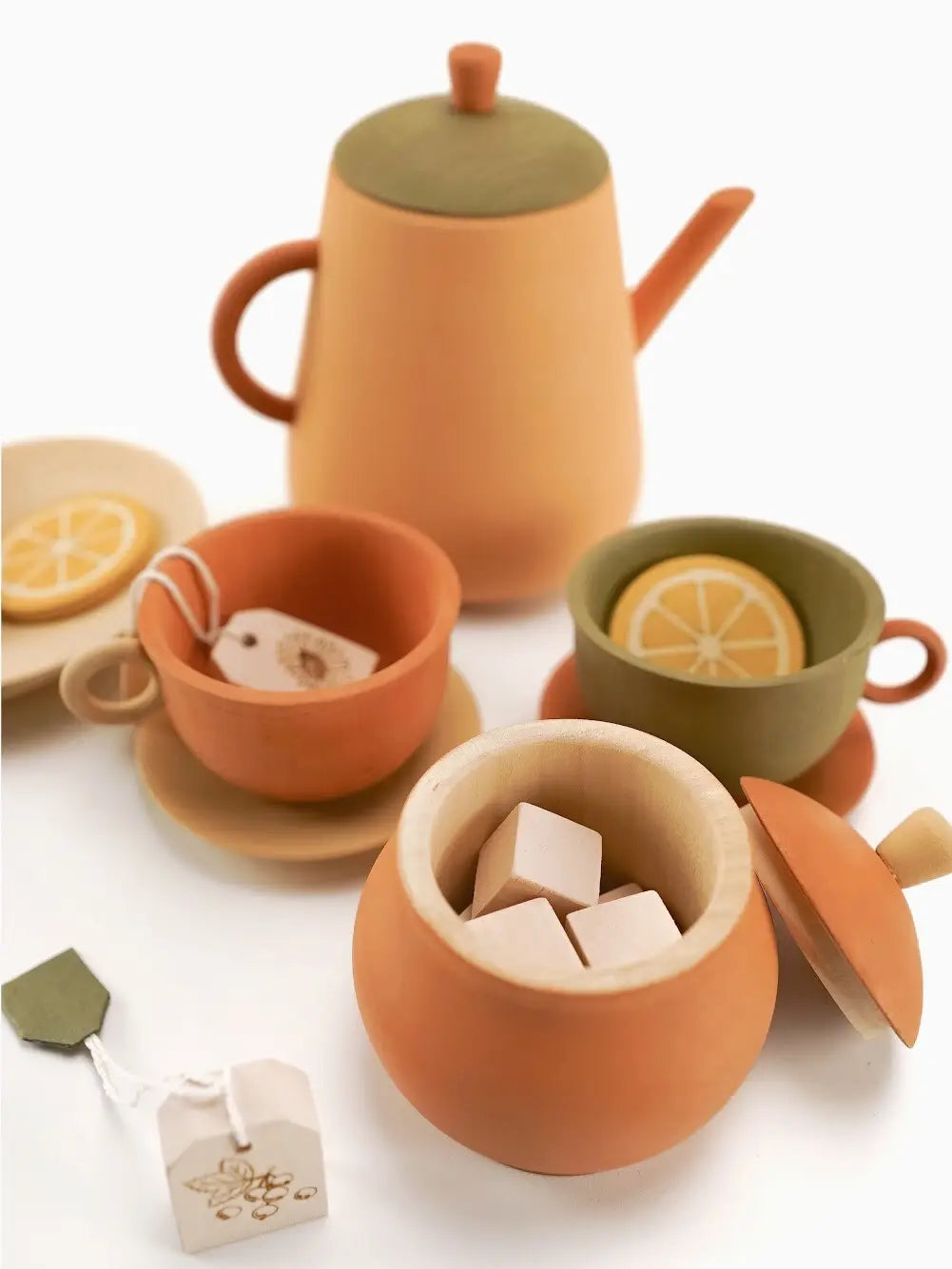 Sabo Concept Handmade Wooden Tea Set - Herbal