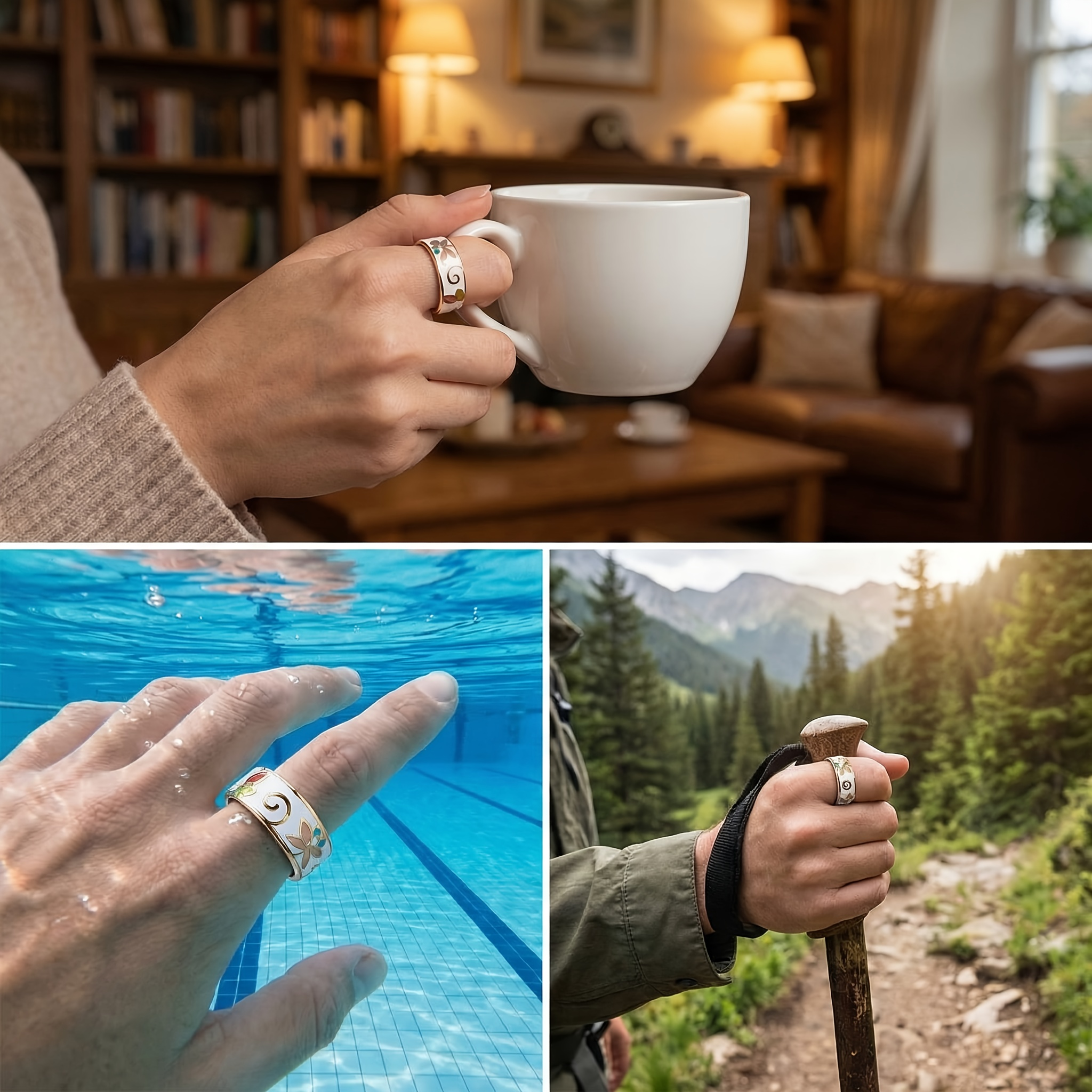 Health Tracking Smart Ring | Pedometer Sleep Calorie iOS Android
