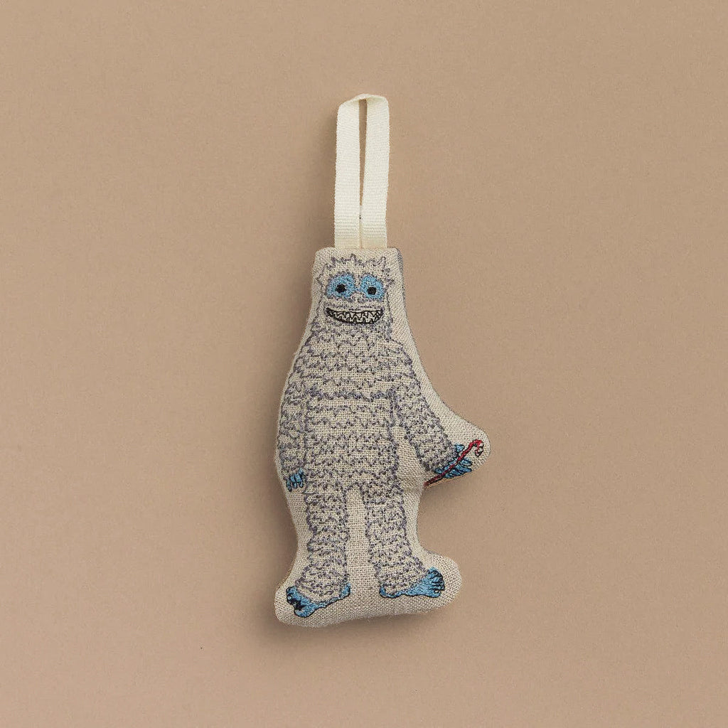 Coral & Tusk Yeti with Candy Cane Ornament