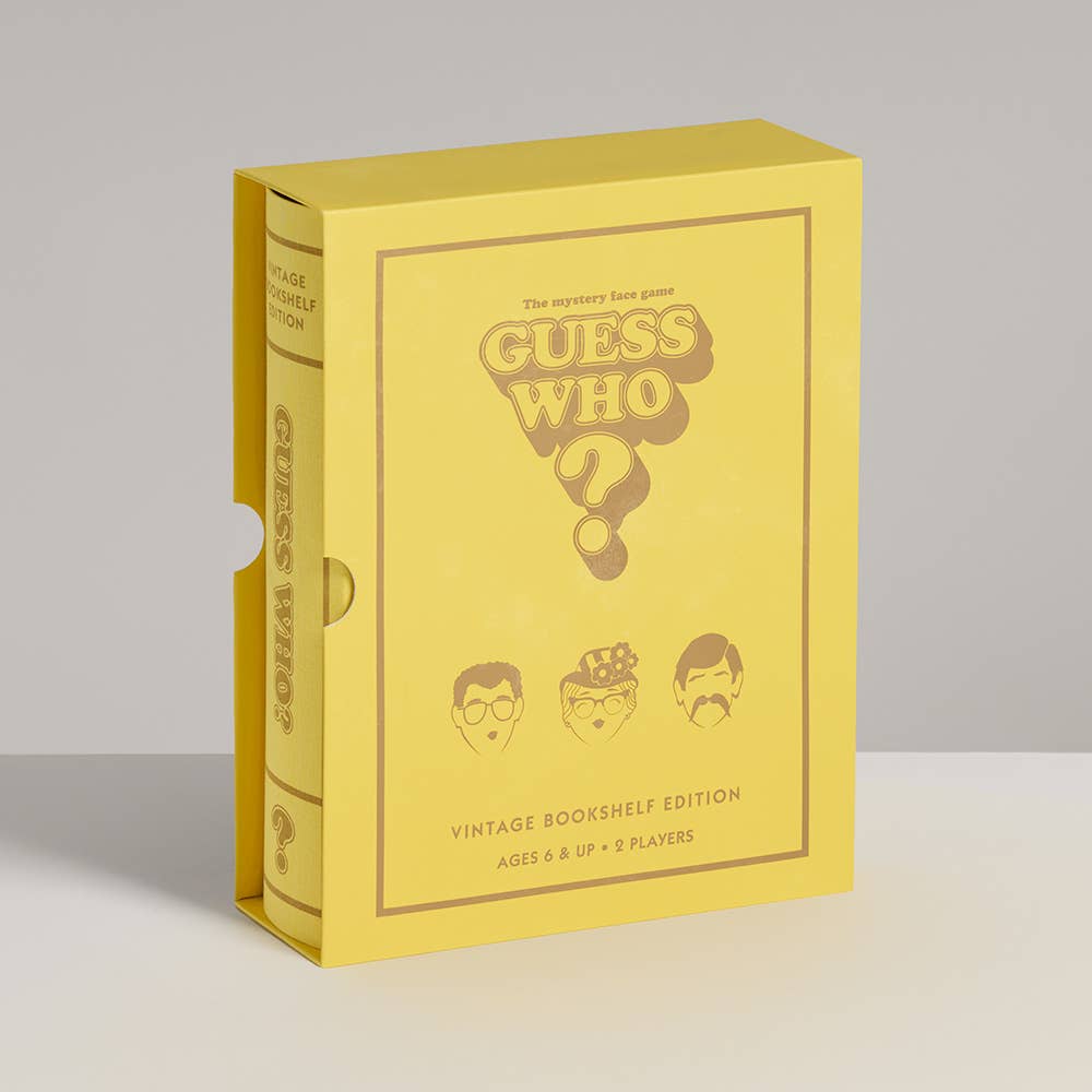 Board Game: Guess Who? Vintage Bookshelf Edition