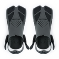 Adjustable Snorkel Diving Fins with Anti-Slip Lace-Up Design – Lightweight PP/TPR Open Heel Fins for Snorkeling Freediving Scuba Diving for Men Women Adults S/M & ML/XL