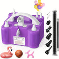 Electric Balloon Pump 4-in-1 with Triple Nozzles - Fast Inflator Deflator for All Balloons Latex Foil 260Q Mylar, Air Beds Pool Floats Yoga Balls Sports Balls, No Battery Required
