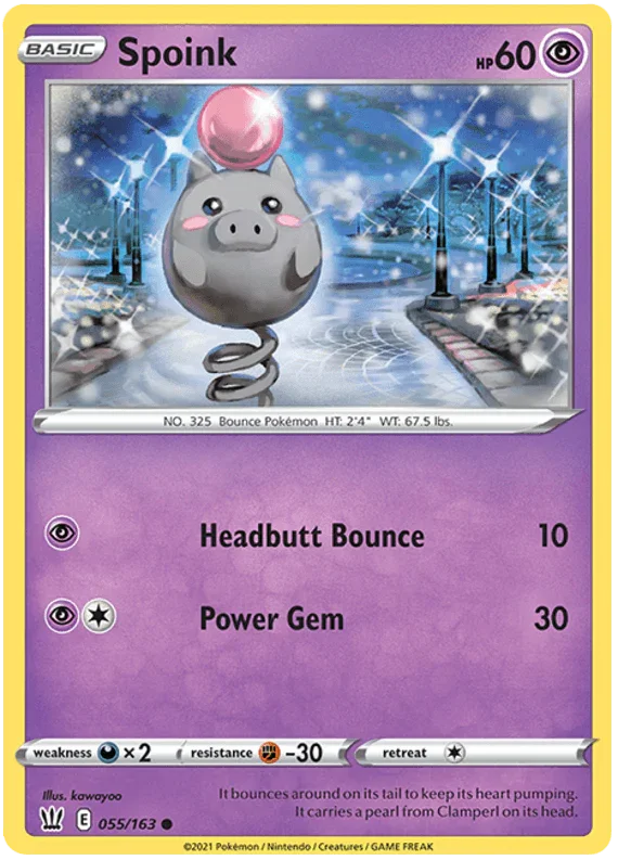 Spoink (055/163) [Sword & Shield: Battle Styles]