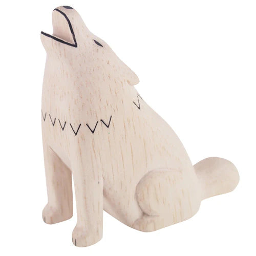 Handmade Wooden Wolf
