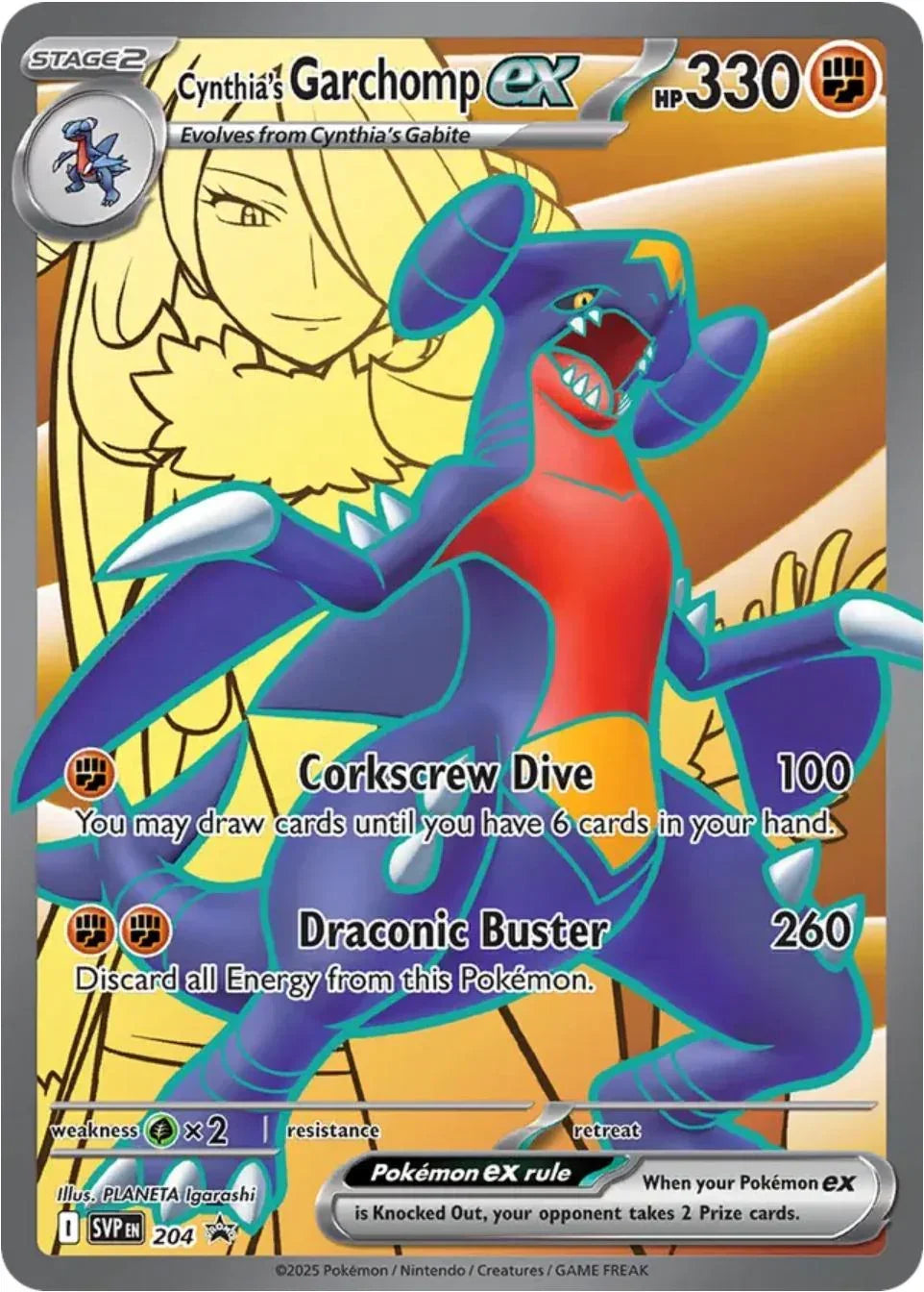 Cynthia's Garchomp ex (204) [Scarlet & Violet: Black Star Promos]