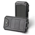 Portable Solar Charger 20000mAh – Dual USB, LED Flashlight & Compass