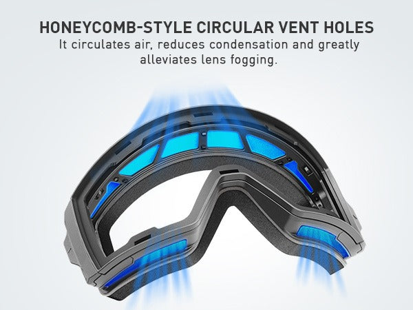 Magnetic Photochromic Ski Goggles OTG Helmet Compatible – 16-Point Magnetic Swap Lens, Triple-Layer Foam, Double Anti-Fog Dual-Layer PC 99.99% UV Protection for Men & Women, Includes Case & Bag