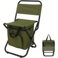 Lightweight Backpack Camping Chair Folding Stool with Backrest – Compact Portable Outdoor Seat, Heavy Duty Support, for Camping, Hunting & Fishing, Available in 3 Colors, 1pc or 2pcs