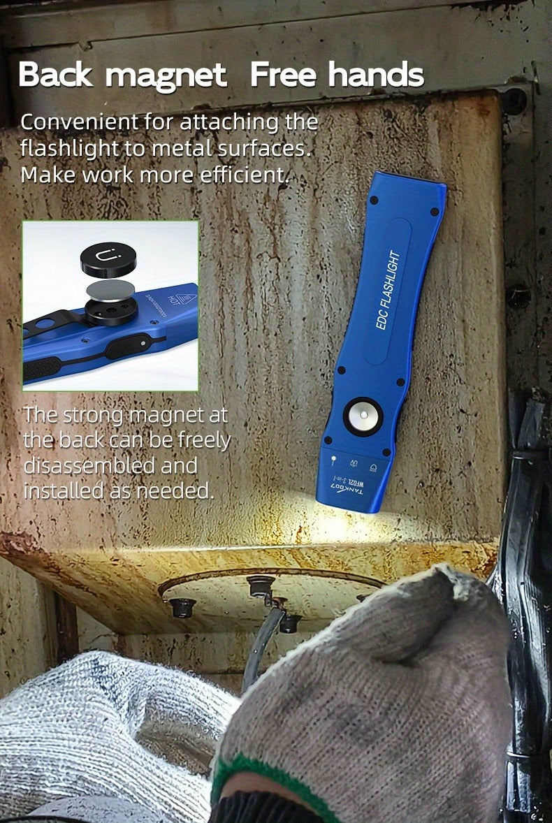 3-in-1 UV Flashlight 1000 Lumen White Light UV365 Green Light Rechargeable Magnetic Torch for Inspection Outdoor Camping Home