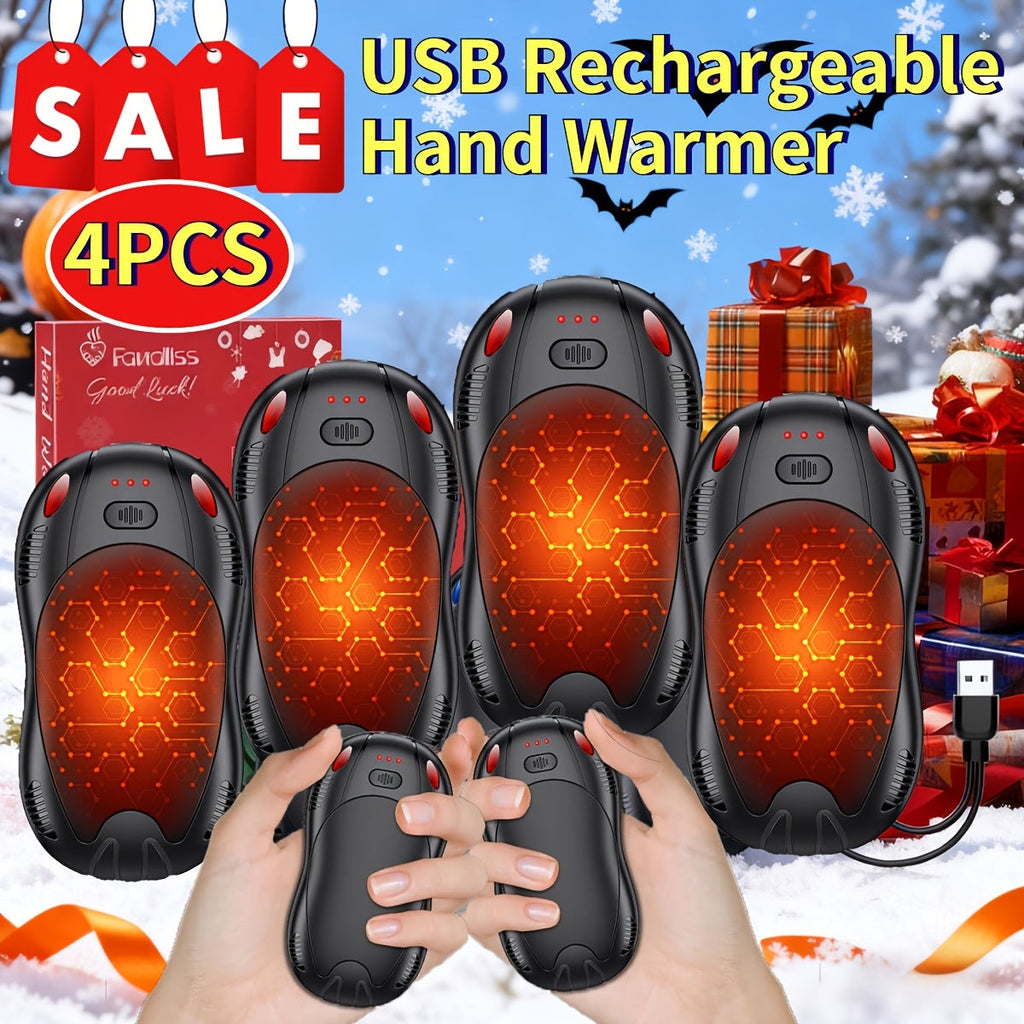 Magnetic Hand Warmer 2-in-1 Double Sided Heating – 3-Speed Temperature Control, Portable Pocket Heater for Skiing, Camping, Mountaineering & Winter Outdoor Use