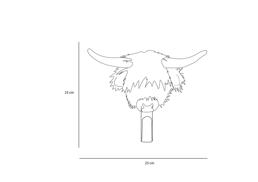 Coat Hanger - Highland Cow