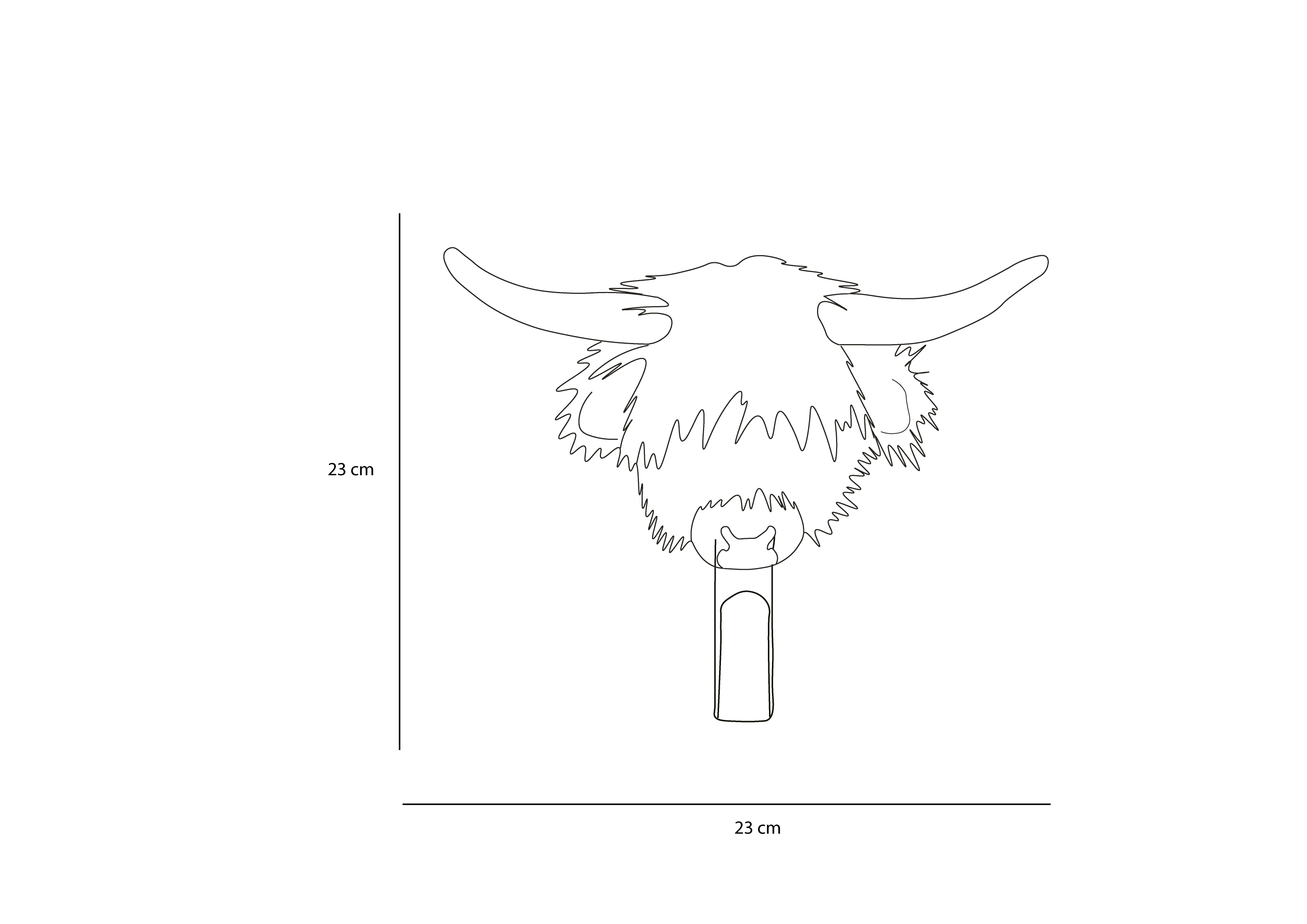Coat Hanger - Highland Cow