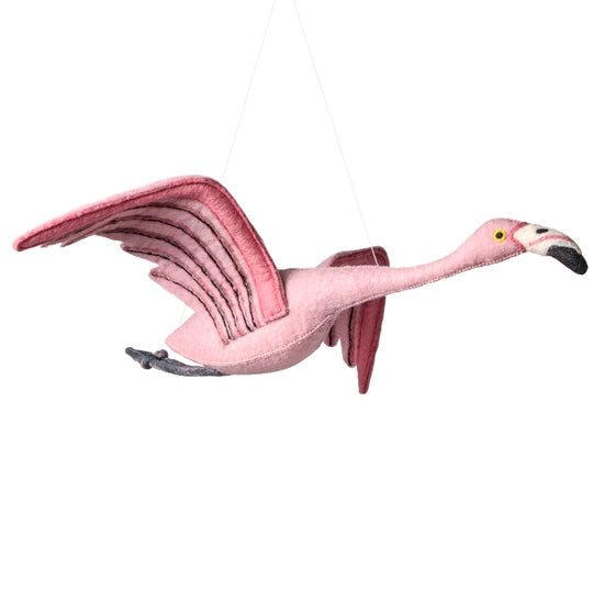 Hanging Felt Flamingo