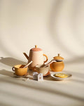 Sabo Concept Handmade Wooden Tea Set - Flower