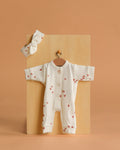 Minikane 11" Doll Clothing | Lili Jumpsuit & Headband in Ribbed Knit - Pink Hearts