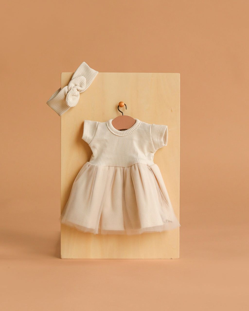 Minikane 11" Doll Clothing | Rosana Short-Sleeved Tutu and Headband - Linen