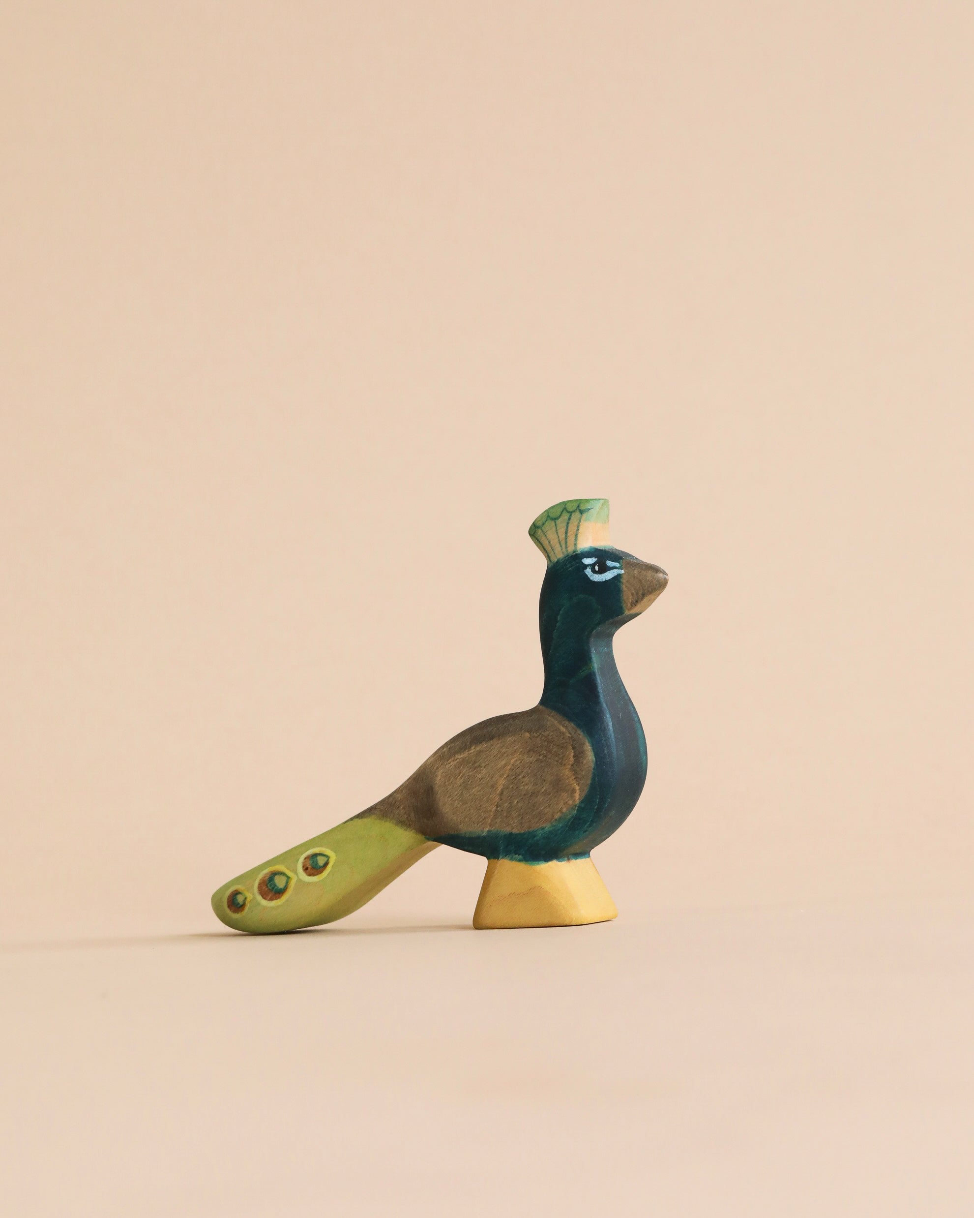 Handmade Holzwald Bird - Peacock